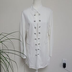 NWOT Chicme military long blazer
